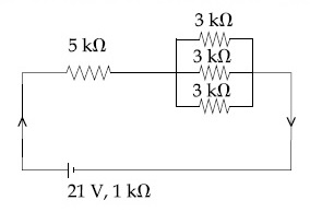 JEE Main 2021 (Online) 16th March Morning Shift Physics - Current Electricity Question 188 English