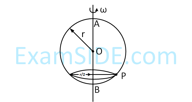 JEE Main 2019 (Online) 12th April Evening Slot Physics - Circular Motion Question 51 English