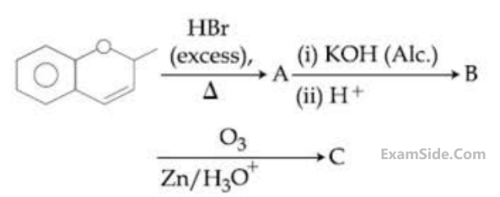 JEE Main 2020 (Online) 2nd September Morning Slot Chemistry - Alcohols, Phenols and Ethers Question 112 English