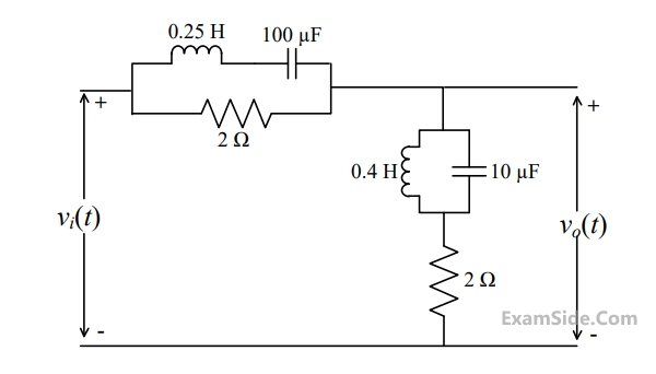 GATE ECE 2016 Set 3 Network Theory - Sinusoidal Steady State Response Question 34 English