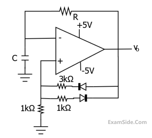 GATE EE 2014 Set 2 Analog Electronics - Feedback Amplifiers and Oscillator Circuits Question 6 English